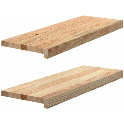 Image of vidaXL Window Sills 2 pcs Untreated 70x25x2 cm Solid Wood Oak