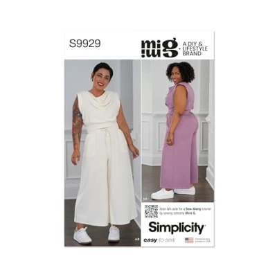 Image of SIMPLICITY Sewing Pattern SS9929AA Misses&#039; and Women&#039;s Lounge Set by Mimi G Style AA (XS S M L XL)