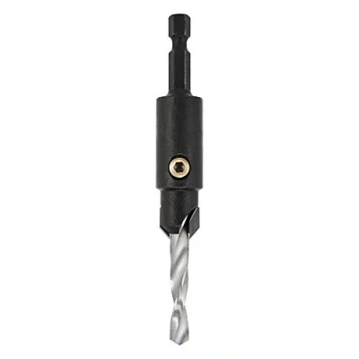 Image of Trend Snappy 12.7mm TCT Countersink with 6mm Steel HSS Drill, Adjustable Length, Quick Release System, SNAP/CS/6MMTC, Silver