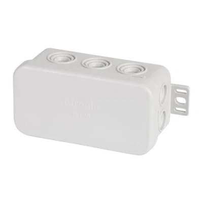 Image of F TRONIC IP54 Junction Box for Damp Location 75 x 37 40 mm Content: 10 Grey, E126