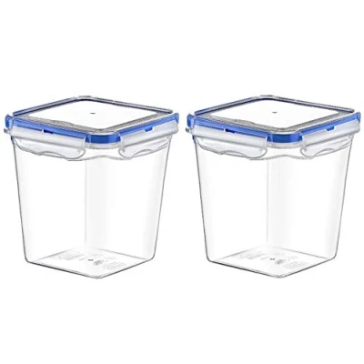 Image of Air Tight Container Clear Plastic Kitchen Food Storage Box Tub (2, 6 Litre)