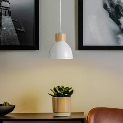 Image of Envostar Tira pendant light, 1 bulb, white