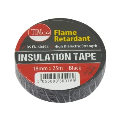 Image of TIMCO PVC Insulation Tape 25m x 18mm Black 10