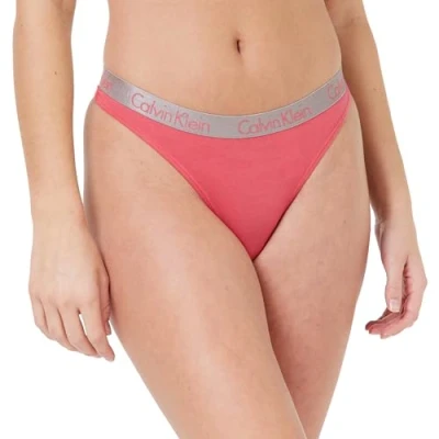 Image of Calvin Klein Women Thong Tanga, Multicolor (Claret Red), L