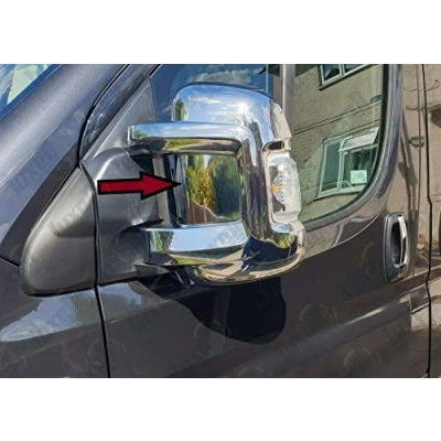 Image of ABS Chrome Wing Mirror Cover Set Fits Ducato/Relay/Boxer [2006+] [Both Sides]