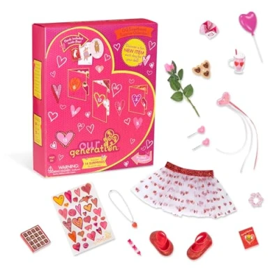 Image of Our Generation Sweetheart Surprise Countdown Calendar for 18 inch Dolls Kids toy Set, Advent Gift Set with 24 Daily Surprises Ideal Ages 3 and Up, Doll Accessories, activity