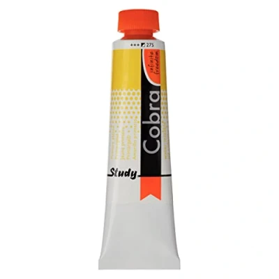 Image of Cobra Royal Talens Study Water Miscible Oil Paint, Yellow (Primary), 40 ml