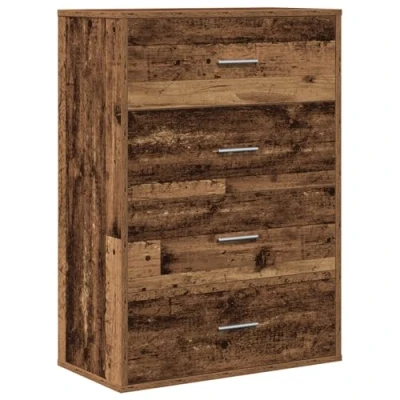 Image of vidaXL Sideboard with Drawer Old wood 60 x 31 84 cm Particle board