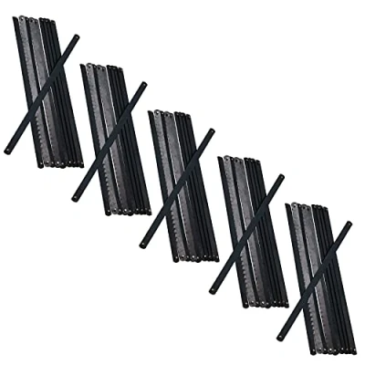 Image of Junior Hacksaw Blades 6&quot; / 150mm Length for Metal Cutting 24 TPI 50 Pack