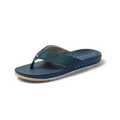 Image of Reef Tbar sandals, Men&#039;s, Size: 8, Deep sea/white Pu