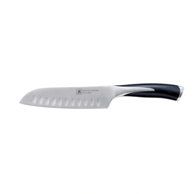 Image of Richardson Sheffield R14000P165160 &quot;Kyu&quot; Finest Stainless Steel &quot;Santoku&quot; Kitchen Knife, Black, 12.5 cm