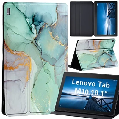 Image of Case for Lenovo Tab M10 TB X605F/ X605L/ X505F/ X505L Leather Stand Cover 10.1 Inch Tablet (light green)