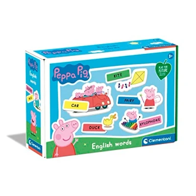 Image of Clementoni 16352 Peppa Pig English Words Educational Toys For 3 Years Old, Learning Toys, Flashcards Made In Italy