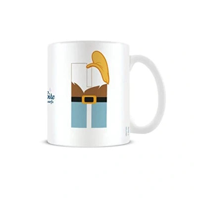 Image of Disney Alphabet Personalised Mug (H for Happy Design) 11oz Ceramic Coffee in Presentation Gift Box Official Merchandise, Brown,White