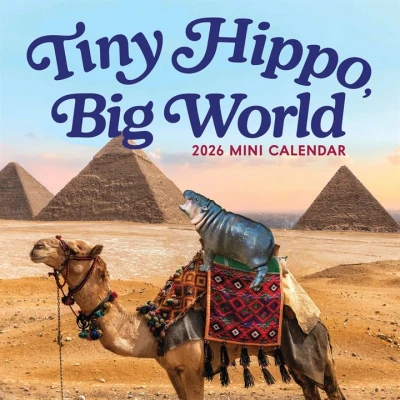 Image of Tiny Hippo, Big World Mini Calendar 2026