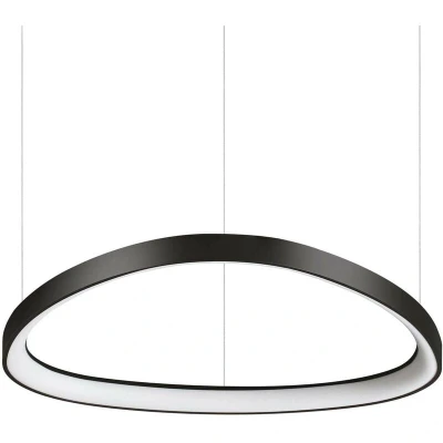 Image of Gemini 61cm DALI Integrated LED Pendant Ceiling Light Black 6600Lm 3000K