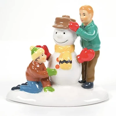 Image of Department 56 Snow Village Accessories Peanuts It&#039;s Good Old Charlie Brown Figurine, 3 Inch, Multicolor