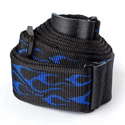 Image of Jim Dunlop Guitar Strap Flambe Blue