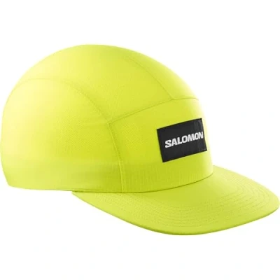 Image of SALOMON Unisex Bonatti Waterproof Five Panel Cap, Sulphur Spring