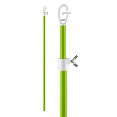 Image of Bettina Clothes Line Prop Heavy Duty Telescopic Washing Extendable to 2.4m Pole Support Green (1)