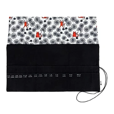 Image of Della Q Needle Roll, Black/White/Red, One Size