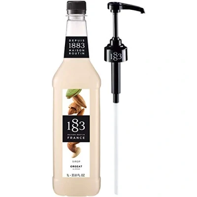 Image of Maison Routin 1883 Premium Almond Syrup (Plastic Bottle) 1L + Pump