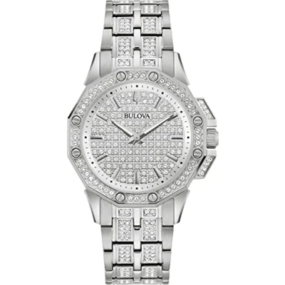 Image of Bulova Octava WoMens Silver Watch 96L305 Stainless Steel (archived) One Size