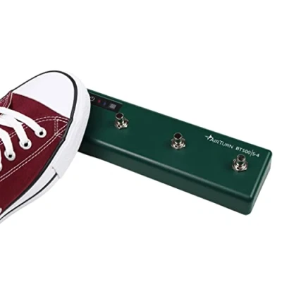 Image of Air Turn BT500S 4 Footswitch Bluetooth Controller, Green