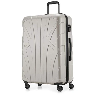 Image of Suitline Hardshell Suitcase, Travel Luggage, TSA, 76 cm, Approx. 96 liters, 100% ABS mat, White