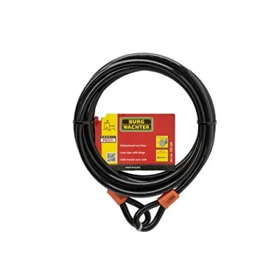 Image of Burg Wächter 750 500 Double Loop Coil Cable, Black, 5 m