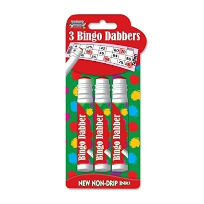 Image of Pack of 36 Coloured Bingo Dabbers Dab Pen Non Drip Ink