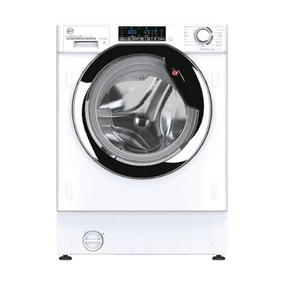 Image of Hoover HBDODS695TAMCE80 9/5kg Integrated Washer Dryer With Autodose, D/A Rated, White &amp; Chrome