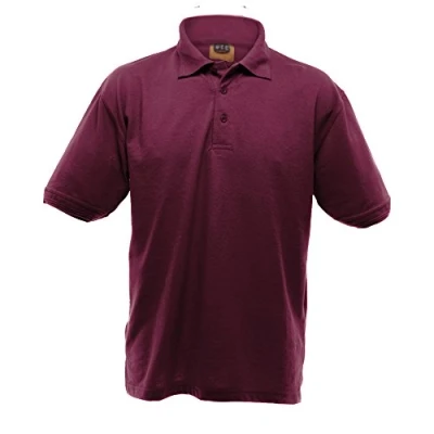 Image of Ultimate Clothing Heavyweight Polo Shirt Unisex, Burgundy, XL