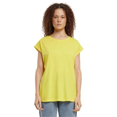 Image of Urban Classics Extended Shoulder Basic Tshirt, Women&#039;s, Size: 5XL, Brightyellow