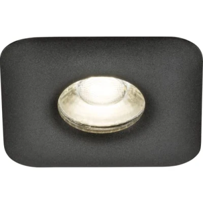 Image of KnightsBridge Odina Single Fixed Square Downlight Black