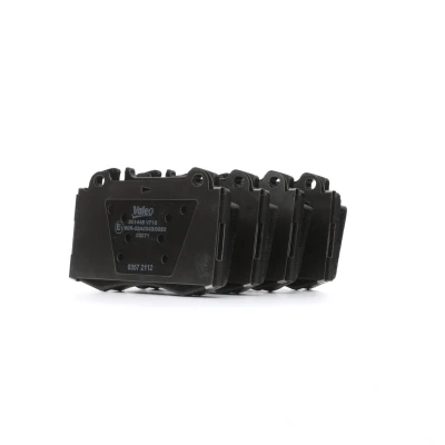 Image of A0044207720, A0054206020 Brake pad set VALEO 301445 FIRST Front Axle excl. wear warning contact with anti squeak plate MERCEDES BENZ: E Class Saloon
