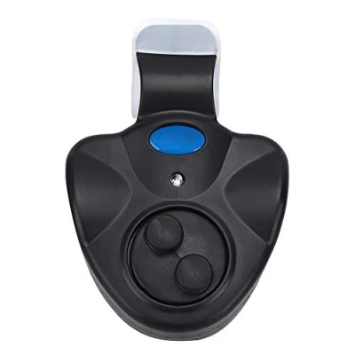 Image of Keenso fishing Bite Alarm, Electronic Alarm LED Light Fish Sound Bell Clip On Rod for Night Tackle Accessories(Black) Other tools and accessories
