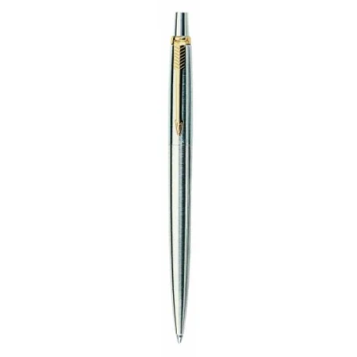 Image of Parker Jotter Stainless Steel Gold Trim Ball Pen Made in France