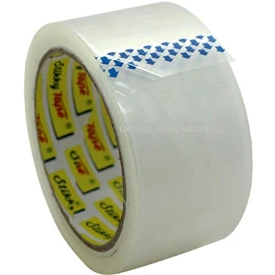 Image of Clear (Branded Stikky) Tape Parcel Packing Packaging for and Box Sealing 48MM x 66M Rolls (36 Rolls)