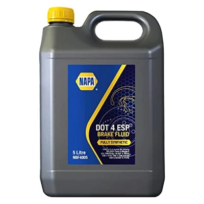 Image of Napa DOT 4 ESP Fully Synthetic Brake &amp; Clutch Fluid (NBF4005) 5 Litres 5L