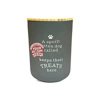 Image of History &amp; Heraldry Personalised Dog Treat Jar