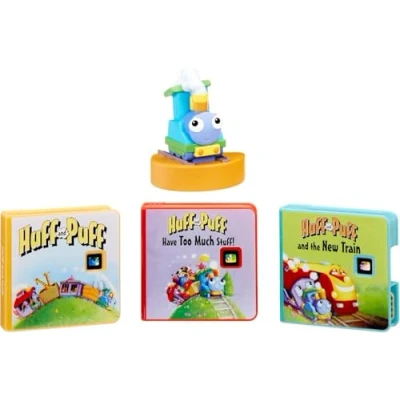 Image of little tikes Huff and Puff Collection For Story Dream Machine 3 Stories &amp; 1 Character, Storytime Books with Audio Play Boys Girls Ages 3+