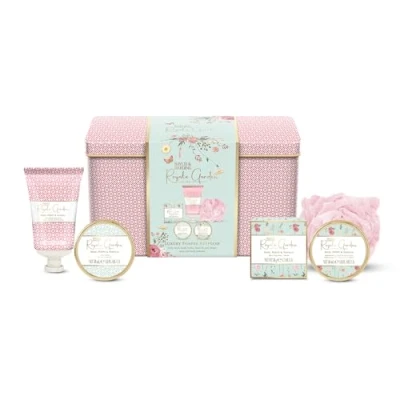 Image of Baylis &amp; Harding Royale Garden Rose, Poppy Vanilla Luxury Pamper Keepsake Tin Gift Set Vegan Friendly (Pack of 1)