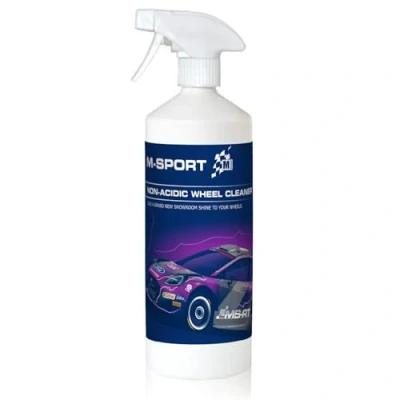 Image of M Sport Non Acidic Wheel Cleaner 1L Heavy Duty ACID Free Formula Suitable For All Wheels Streak Finish Powerful Brake Dust Remover