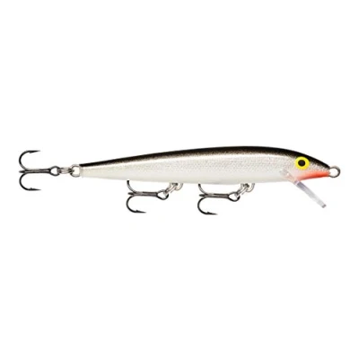 Image of Rapala Original Floater Lures Pike Zander Sea Trout Salmon Bass Fishing Tackle Silver 13cm/7g