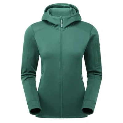 Image of Rab Women&#039;s Modulus Hoody Warm Fleece Jacket for Hiking &amp; Climbing Eucalyptus Medium