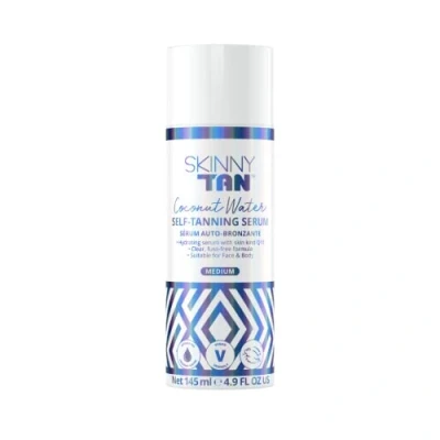 Image of Skinny Tan Coconut Water Serum Streak Free Fake for Natural Glow with Youth Boosting Q10 &amp; Vitamin E, Vegan Cruelty Skincare 145ml