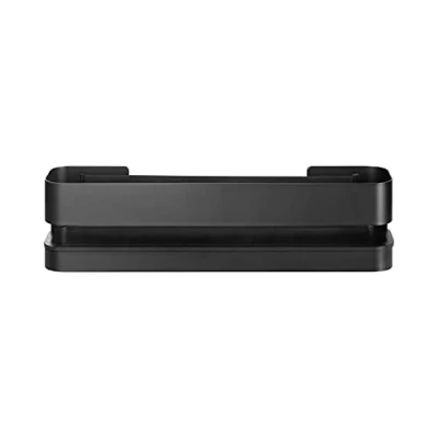Image of Blomus NEXIO 66331 Shower Basket, Practical Holder for the Shower, Wide Elastic Band Inside, 34 x 8 cm, Black