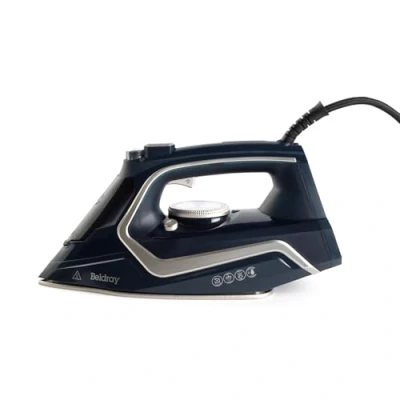 Image of Beldray BEL01980 2600 Watt Iron Non Stick Ceramic Soleplate, Variable Temperature/Steam Control, Self Clean Function, 280ml Water Tank, 140G/Min Steam Shot, Anti Calc 2.5m Power Cord