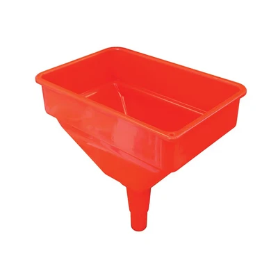 Image of Faithfull FAIAUTRACTOR Heavy Duty Garage/Tractor Funnel with Inbuilt Filter, Red